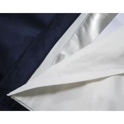 Venise - Rideau phonique Velours Galon fronceur Bleu MC412 130 x 260 (LxH)