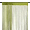 vidaXL Rideau en fils 2 pcs 100 x 250 cm Vert
