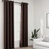 vidaXL Rideaux occultants Aspect lin avec œillets 2pcs Taupe 140x245cm