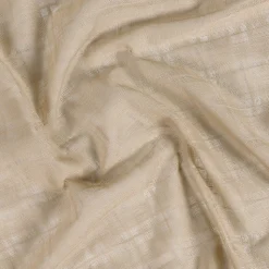 Vitrage à la paire - Effet carreaux ajourés style Kelsch (60x140 cm - Beige)