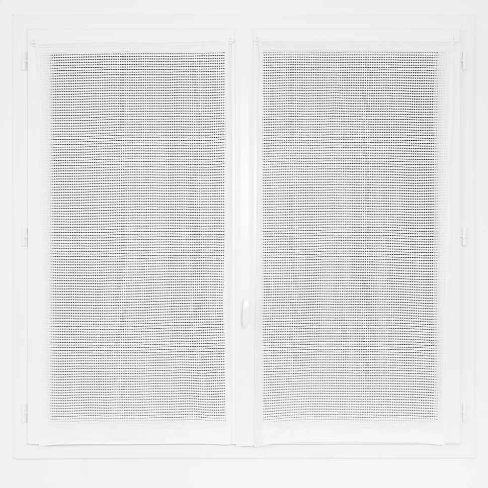 Vitrage tamisant filet passe-tringle finition ourlet blanc H.190 x l.70cm Rocle