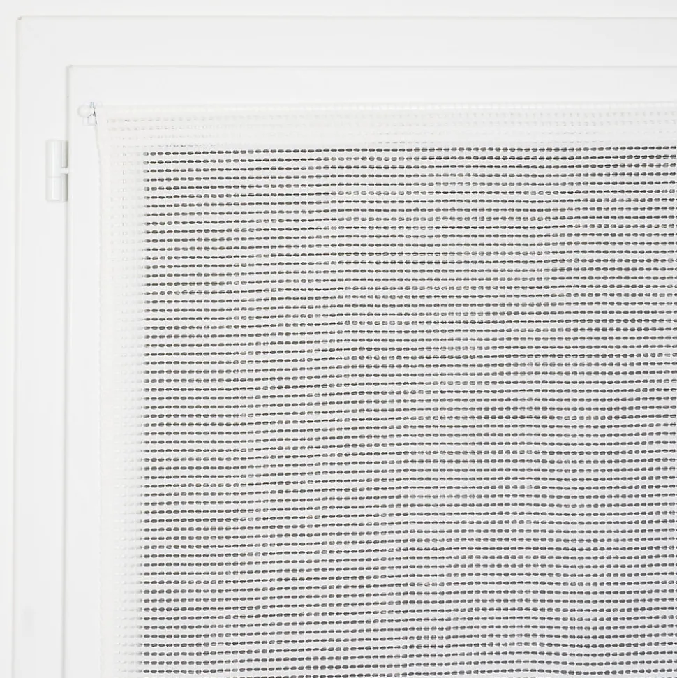 Vitrage tamisant filet passe-tringle finition ourlet blanc H.190 x l.70cm Rocle