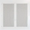 Vitrage tamisant passe-tringle Leslie aspect dentelle blanc H.190 x l.90cm Rocle