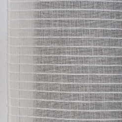 Vitrage tamisant rayures horizontales poly-lin passe-tringle Seraphine blanc H.190 x l.90cm Rocle