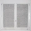 Vitrage tamisant uni passe-tringle Seraphine finition ourlet blanc H.160 x l.60cm Rocle