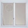 Vitrage tamisant uni poly-lin passe-tringle Gabin beige lin H.120 x l.60cm Rocle