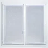 Vitrage tamisant Yena coloris blanc H.90 x l.45cm