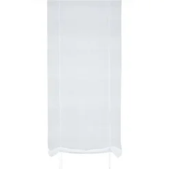 Vitrage Wanda blanc et argent 80 x 210 cm