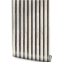 Vlieseline Papier Peint Pour Salon PLANCHES Lamelles Lambris 3D 53cm x 300cm