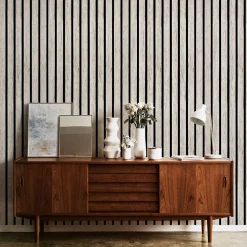 Vlieseline Papier Peint Pour Salon PLANCHES Lamelles Lambris 3D 53cm x 300cm