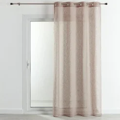 Voilage - Effet lin fluide (140x240 cm - Beige)