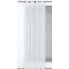 Voilage à œillets Ambre broderie vague blanc ivoire L.260 x l.140cm Rocle