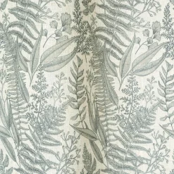 Voilage à œillets imprimé feuillage gris L.240 x l.140cm Dylrev