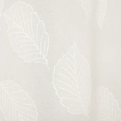 Voilage à œillets imprimé feuillage blanc L.240 x l.140cm Dylrev