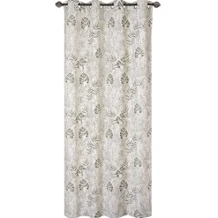 Voilage à œillets imprimé jungle vert L.240 x l.140cm Dylrev