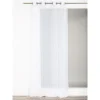 Voilage à œillets Trevi étamine effet fils coupés blanc L.240 x l.140cm Rocle
