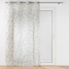 Voilage a oeillets 140 x 240 cm voile sablé imprimé Alma Naturel
