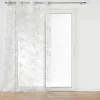 Voilage a oeillets 140 x 240 cm voile dévoré métallisé Dolia