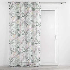 Voilage a oeillets 140 x 240 cm voile sablé imprimé Panis