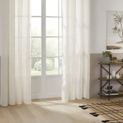 Voilage Alla - lin - beige - 140x240 cm - Atmosphera