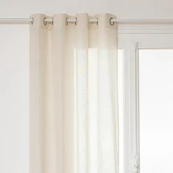 Voilage Alla - lin - beige - 140x240 cm - Atmosphera
