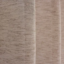 Voilage aspect lin grande largeur Oeko-tex. (300x240 cm - Taupe)