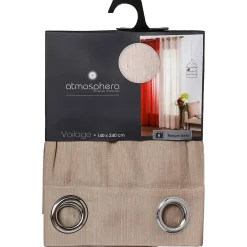 Voilage beige - 140x240 cm - Atmosphera