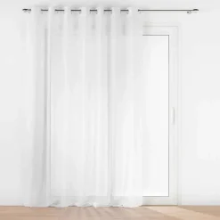 Voilage blanc fluide transparent (240x240 cm - Blanc)