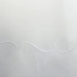 Voilage brodé cornely à galon fronceur (420x245 cm - Blanc)