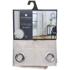 Voilage Devo - lin - 140x240 cm - Atmosphera