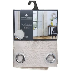 Voilage Devo - lin - 140x240 cm - Atmosphera