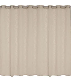 Voilage effet lin grande largeur 300x240cm - 300x240cm - Ecru