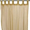 Voilage en coton à pattes taupe 110x250