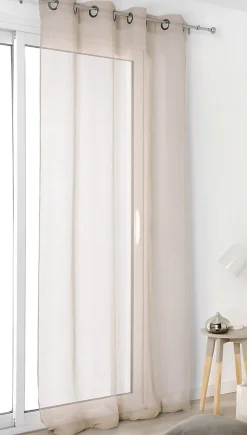 Voilage en lin Linder L.145 x H.260 cm beige