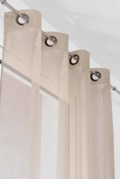 Voilage en lin Linder L.145 x H.260 cm beige