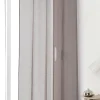 Voilage en lin Linder L.145 x H.260 cm marron brun