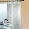 Voilage en organza jacquard ronds (140x240 cm - Ivoire)