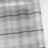 Voilage fantaisie à rayures horizontales de différentes tailles (140x240 cm - Gris clair)