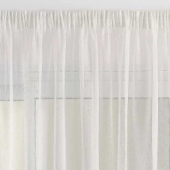 Voilage galon fronceur tombé fluide (415x240 cm - Ivoire)