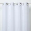 Voilage GoodHome Batma blanc l.140 x H.260 cm