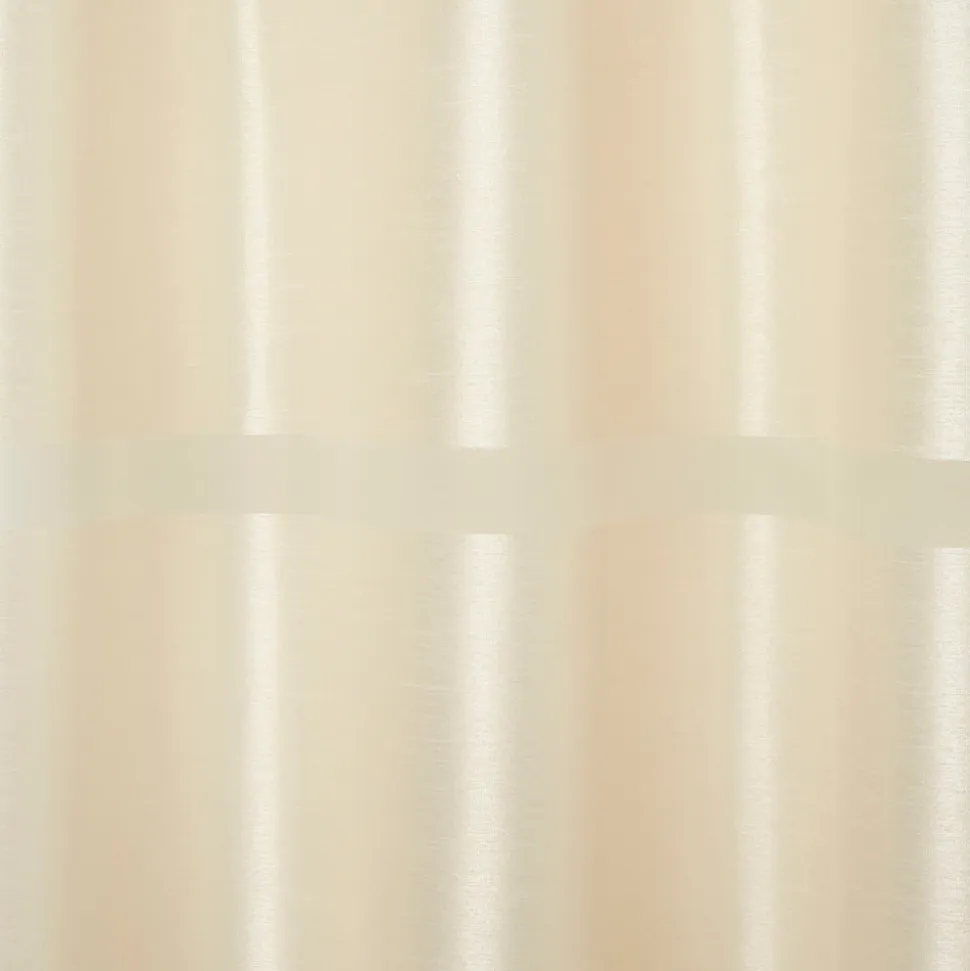 Voilage GoodHome Dokkle coloris naturel l.140 x h.300 cm