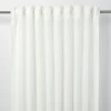 Voilage GoodHome Fola blanc l.140 x H.260 cm