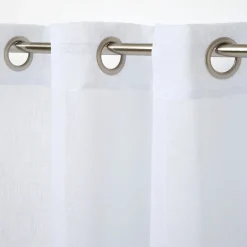 Voilage GoodHome Howley blanc l.140 x H.260 cm