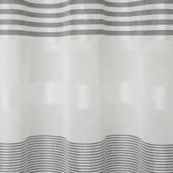 Voilage GoodHome Iris gris l.140 x H.260 cm