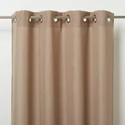 Voilage GoodHome Kippens coloris naturel l.140 x h.260 cm