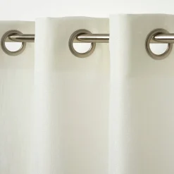 Voilage GoodHome Kippens blanc l.140 x H.260 cm