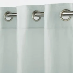 Voilage GoodHome Kymbe gris l.140 x H.260 cm
