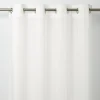 Voilage GoodHome Lota blanc l.140 x H.260 cm