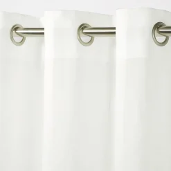 Voilage GoodHome Lota blanc l.140 x H.260 cm