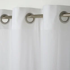 Voilage GoodHome Mayna blanc l.140 x H.260 cm